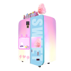ピンクの電気砂糖綿菓子自動販売機スナックフロスキャンディ自動販売機