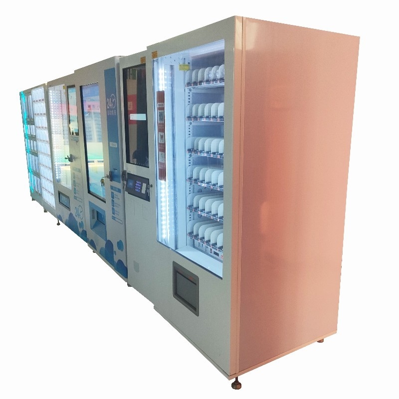 最愛機械高速食べる混合された色の自動販売機を自動販売機