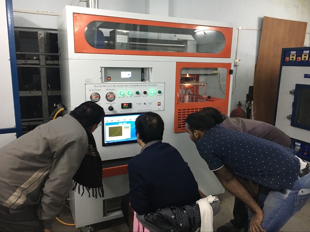 ISO 5660 GB/T 16172の円錐形の熱量計熱解放率の燃焼性の試験装置