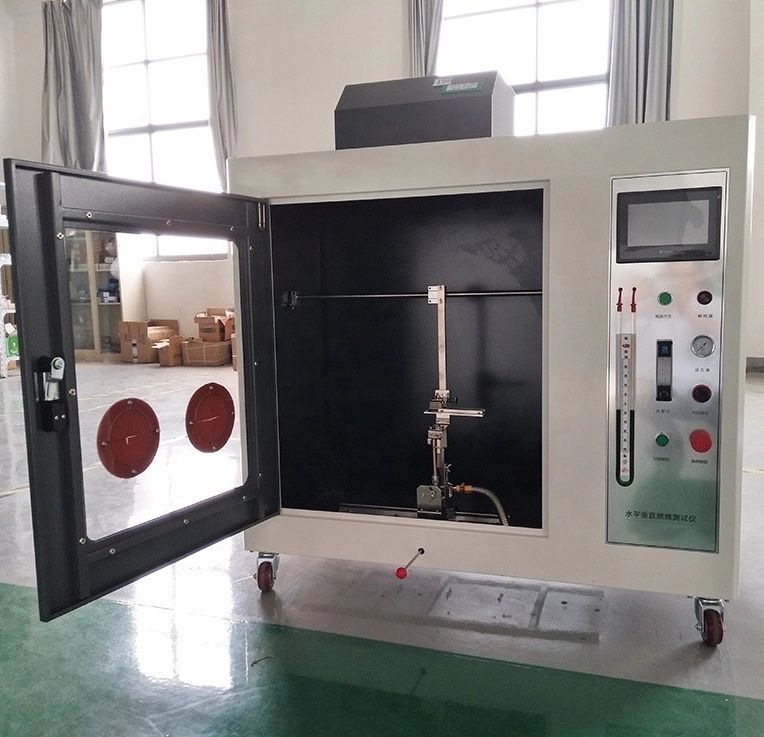 UL94 燃焼性試験装置 水平および垂直燃焼チャンバー 消費者向け電気デバイスのプラスチック材料用