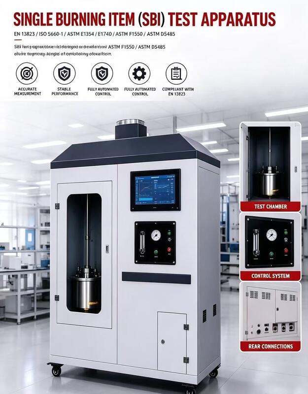 UL94 ASTM D1929 IEC707 標準のフラッシュポイントと自動点火温度試験のためのプラスチック炎症性試験器