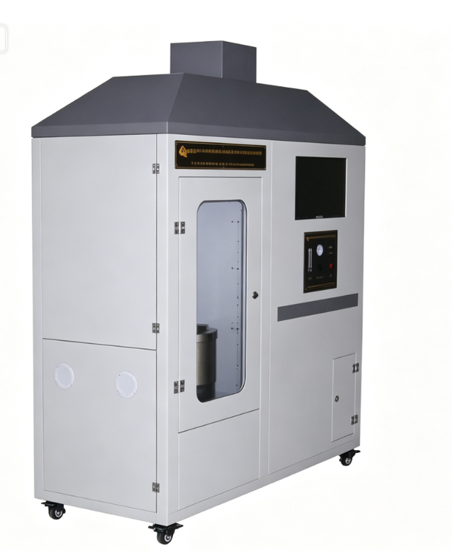 UL94 プラスティックゴム電子材料の試験温度 0 〜 500 °C,調整可能な空気流量,温度精度 ± 1 °C の炎易性試験器