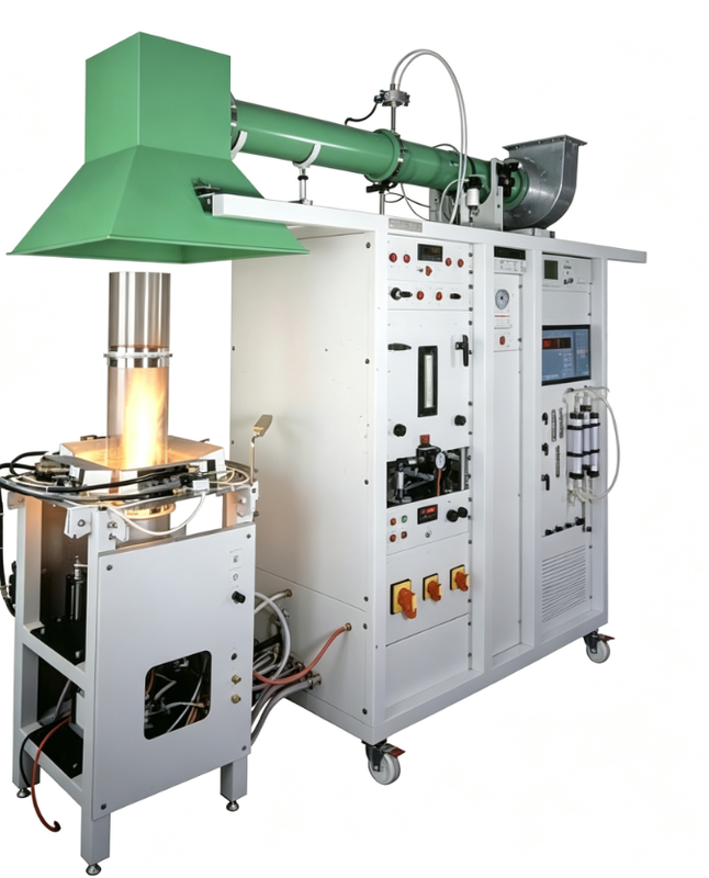 ASTM E2058 熱放出率測定のための 31 kW プロパンサンドボックスバーナーを持つ火の拡散装置