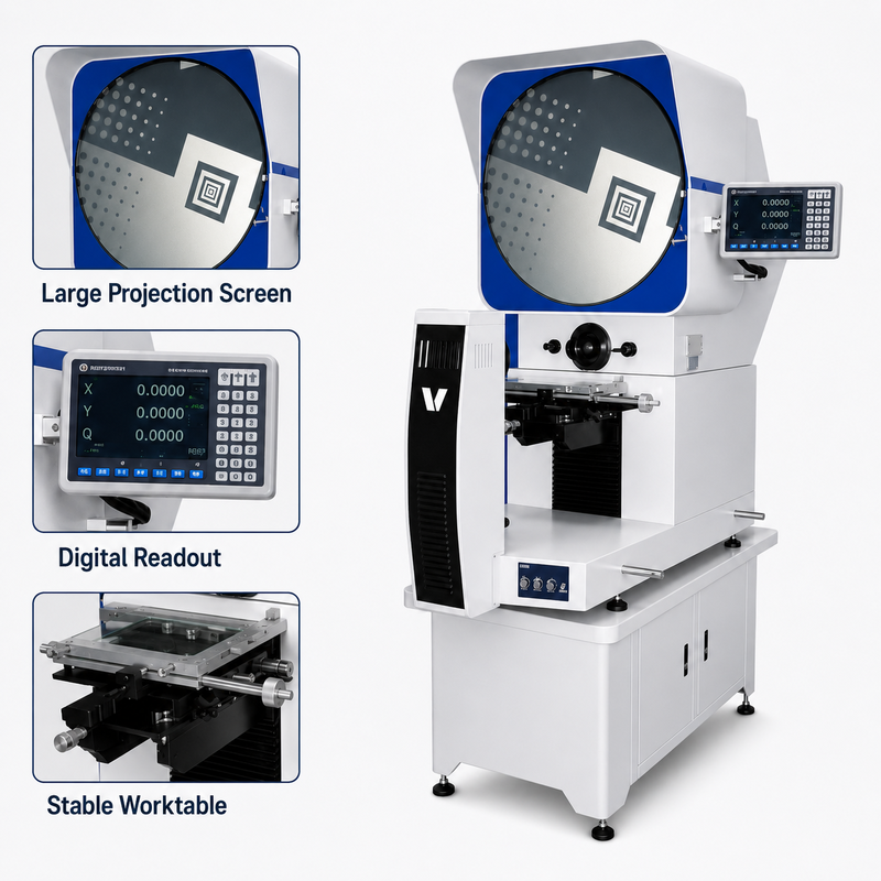 High Precision Digital Profile Projector for Metal & Mould Workshop Quality Control