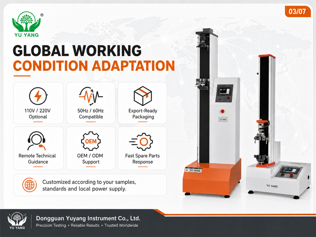 Universal Tensile Tester 5kN 500kg Single Arm Electronic Tensile Testing Machine with PLC Touch Screen