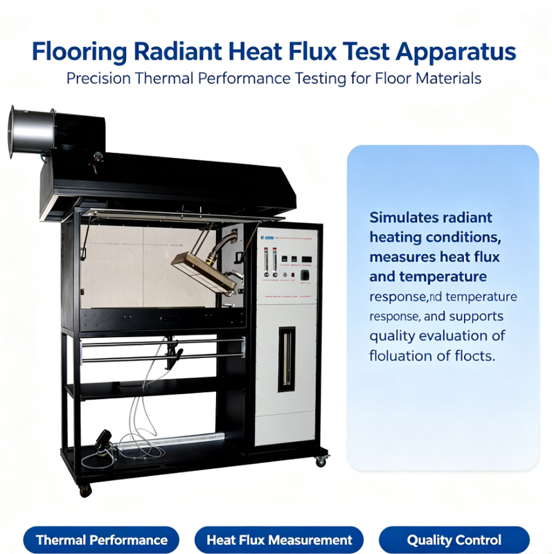 Intelligent Flooring Radiant Heat Flux Testing Apparatus Stable Accurate Floor Thermal Flux Detection Machine