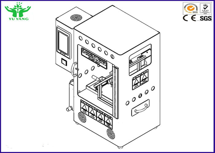CPSC 16 CFRの部品1611 SPIの燃焼性のテスターのビニールのプラスチック フィルムAC 220V 50Hz 3A