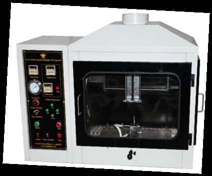 EN ISO 11925-2 に準拠する建築物構造のための燃焼性試験機器