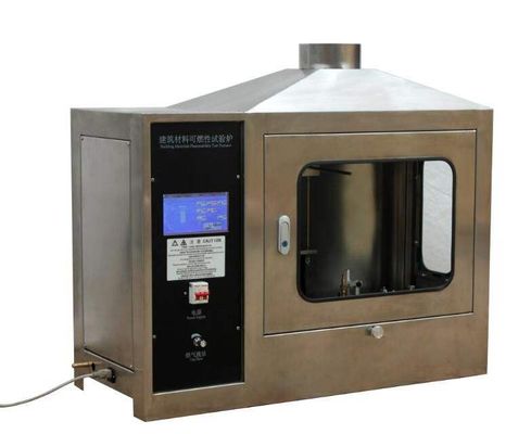 EN ISO 11925-2 標準に準拠する建物構造の分類のための燃焼性試験機器